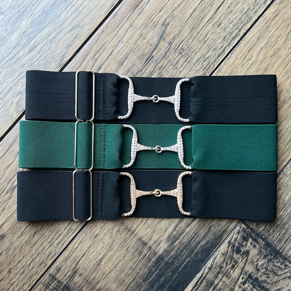 Elastic Horse Bit Belt (Black or Green)
